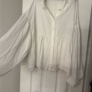 Elegant White Women's Top